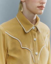 VICKTEERUT Long Sleeve Cowboy Shirt เสื้อเชิ้ตคาวบอย แขนยาว