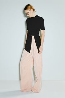 VICKTEERUT Short Sleeve Drape Jersey Blouse เสื้อแขนสั้น จับเดรป ผ้าเจอร์ซีย์