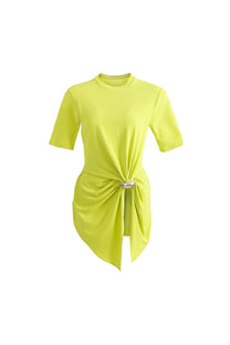 VICKTEERUT Short Sleeve Drape Jersey Blouse เสื้อแขนสั้น จับเดรป ผ้าเจอร์ซีย์