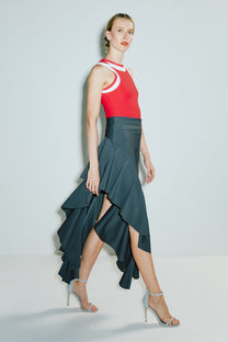 VICKTEERUT Contrast Trim Tank Top เสื้อกล้าม ตกแต่งกุ๊น