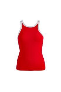 VICKTEERUT Contrast Trim Tank Top เสื้อกล้าม ตกแต่งกุ๊น