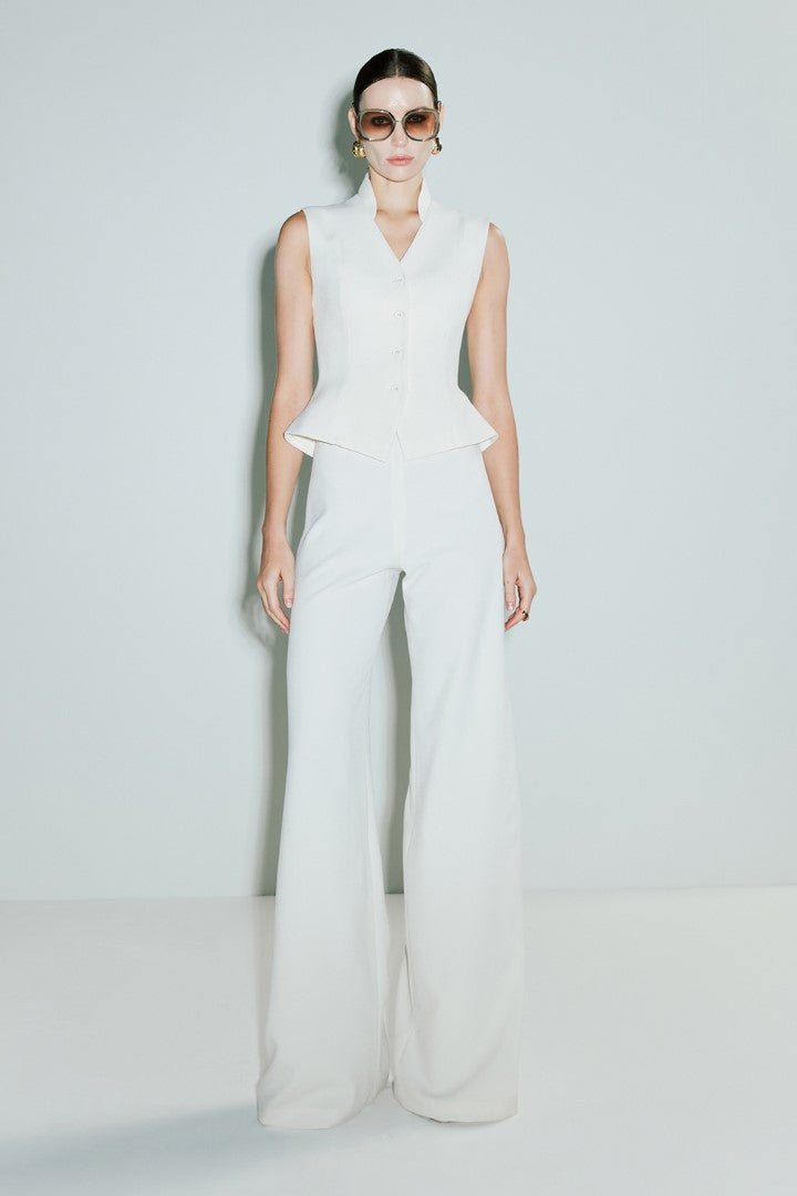 VICKTEERUT Sleeveless Stand Collar Blouse เสื้อแขนกุด คอตั้ง
