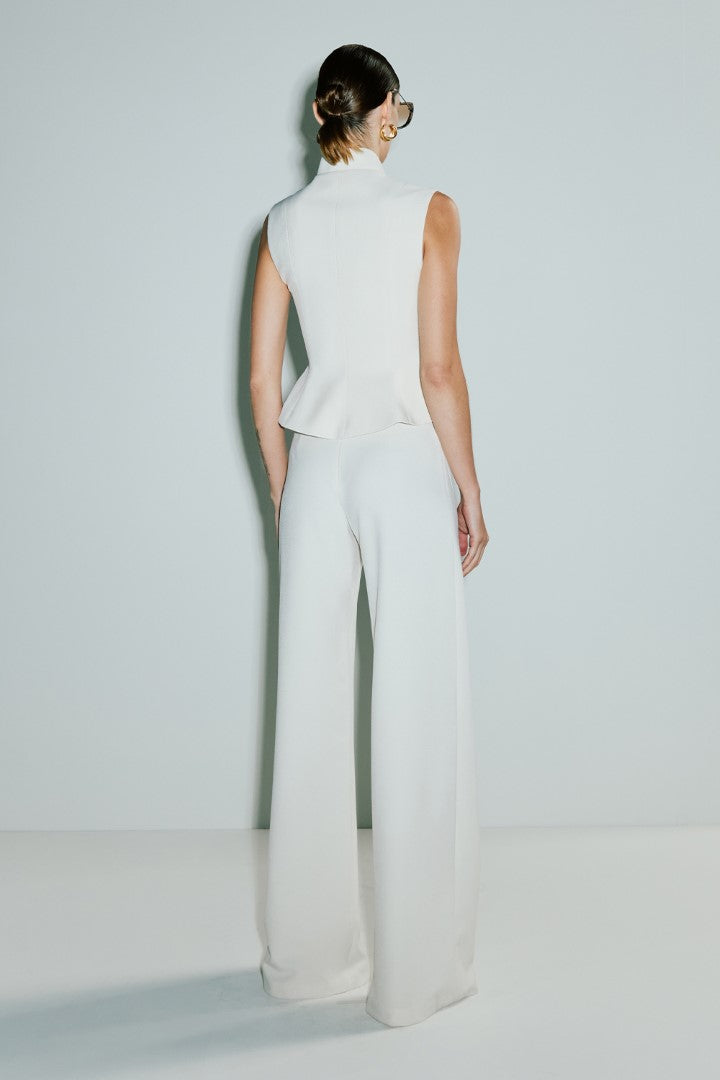 VICKTEERUT Sleeveless Stand Collar Blouse เสื้อแขนกุด คอตั้ง