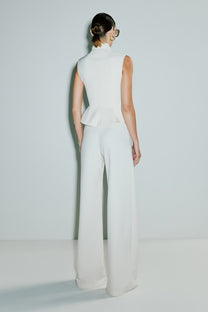 VICKTEERUT Sleeveless Stand Collar Blouse เสื้อแขนกุด คอตั้ง