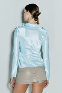 VICKTEERUT Long Sleeve Notched Lapel Shirt เสื้อเชิ้ต แขนยาว ปกสูท