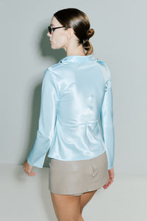VICKTEERUT Long Sleeve Notched Lapel Shirt เสื้อเชิ้ต แขนยาว ปกสูท