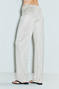 VICKTEERUT Relaxed-Fit Jersey Trousers กางเกงขายาว ผ้าเจอร์ซีย์ ขอบเอวยางยืด