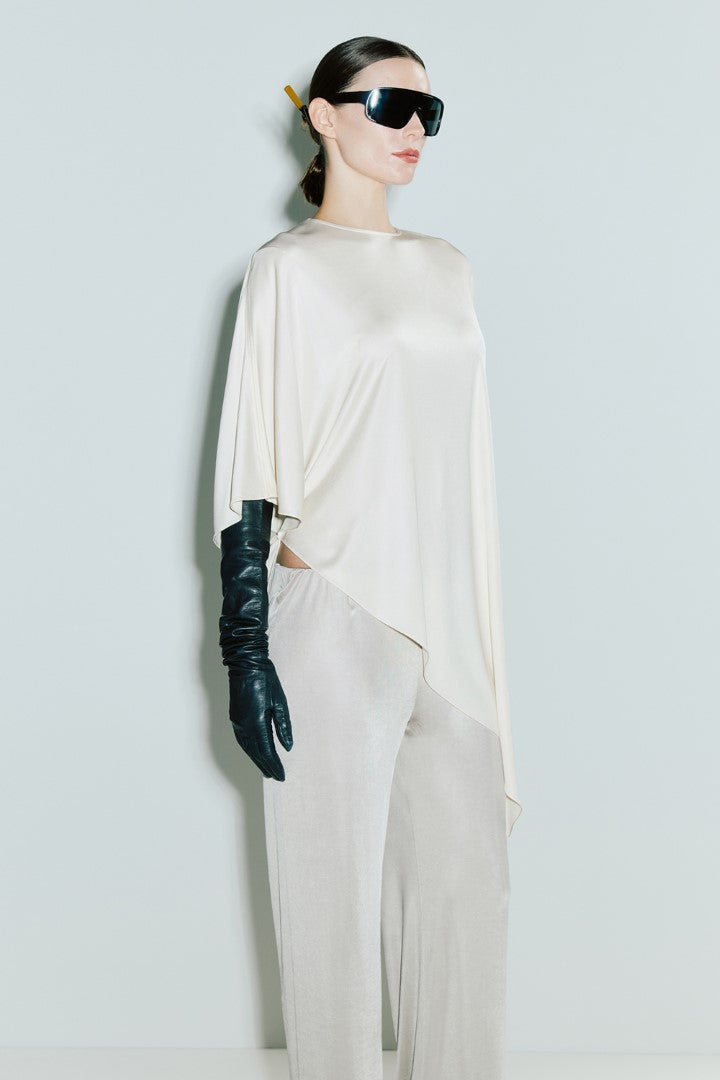 VICKTEERUT Relaxed-Fit Jersey Trousers กางเกงขายาว ผ้าเจอร์ซีย์ ขอบเอวยางยืด