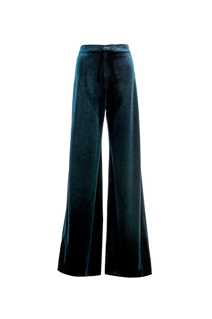 VICKTEERUT Wide Leg Velvet Trousers กางเกงขายาว ขาบาน ผ้ากำมะหยี่
