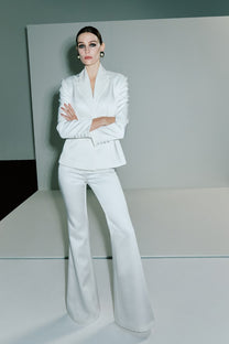 VICKTEERUT Flare Leg Trousers กางเกงขายาว ทรงขาม้า