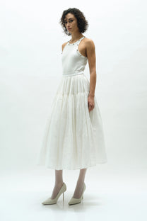 VICKTEERUT Ribbed Jersey Tank Top with Stud Detail เสื้อกล้าม ตกแต่งหมุดโลหะ