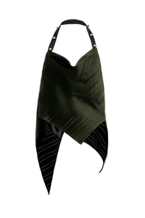 VICKTEERUT Stripe Jacquard Halter Blouse เสื้อคล้องคอ ผ้าลายทาง