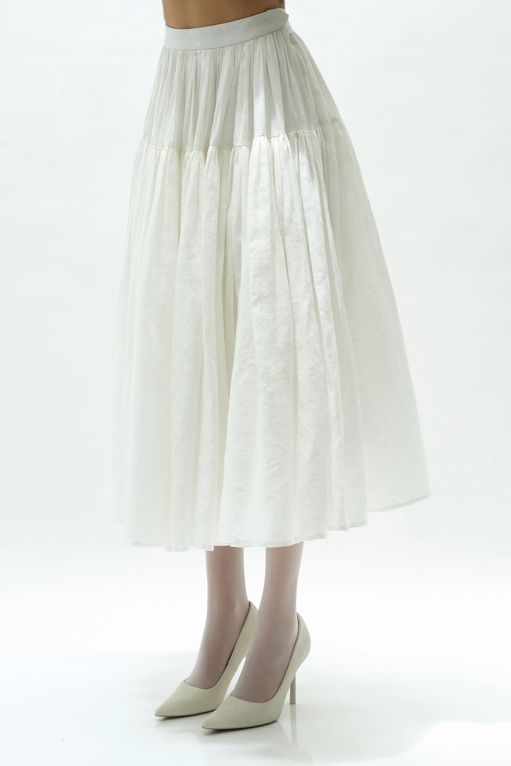 VICKTEERUT Tiered Flared Skirt กระโปรงบาน