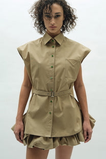 VICKTEERUT Halter Neck Drape Dress เดรสยาว คล้องคอ จับเดรป