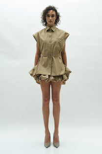 VICKTEERUT Halter Neck Drape Dress เดรสยาว คล้องคอ จับเดรป