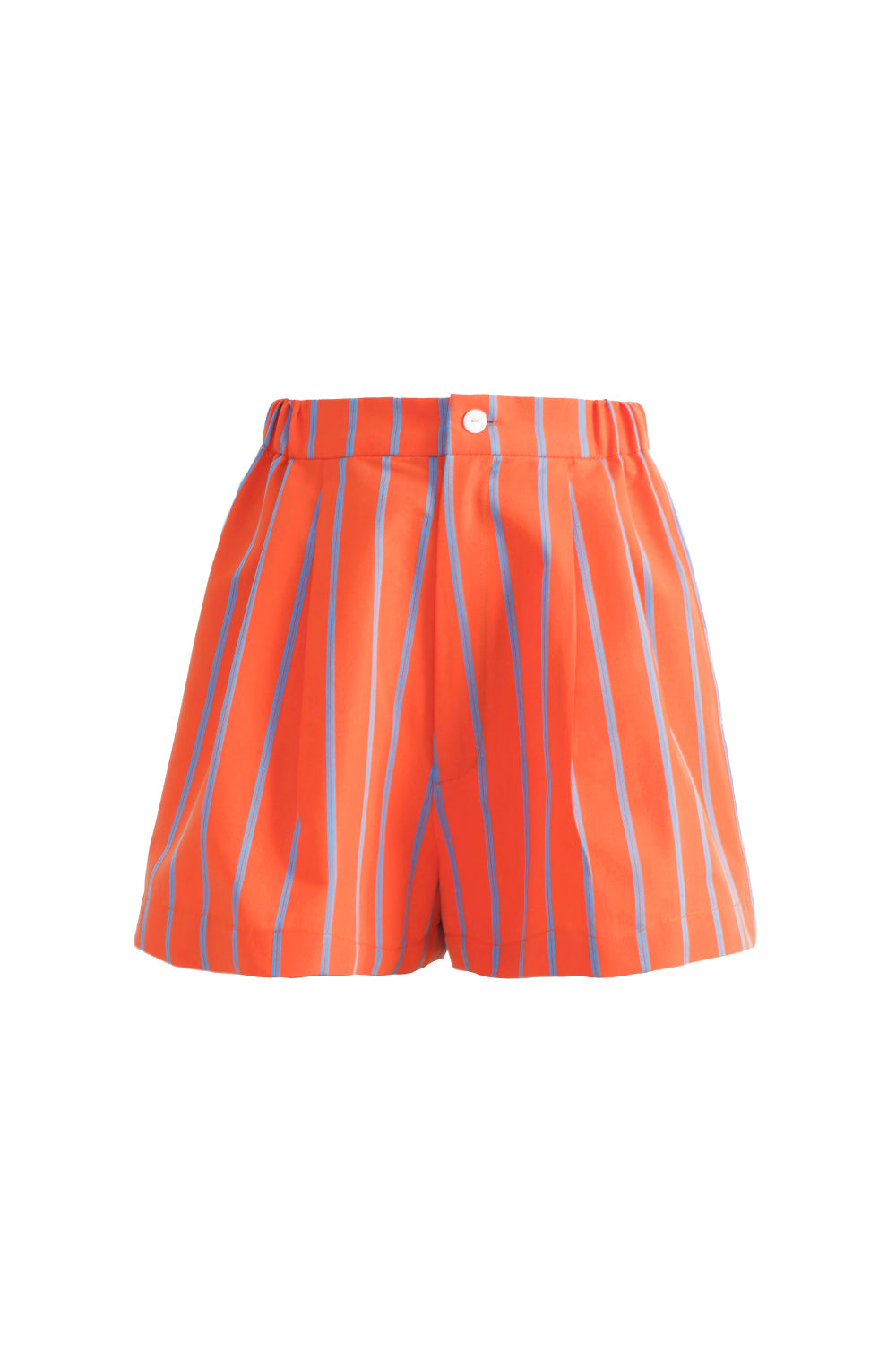 VICKTEERUT Stripe Pleated Shorts กางเกงขาสั้น ลายทาง