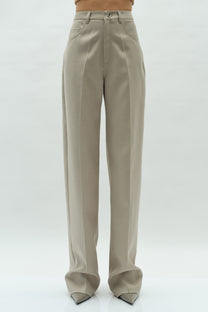 VICKTEERUT Straight Leg Trousers กางเกงขาตรง