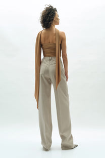 VICKTEERUT Straight Leg Trousers กางเกงขาตรง