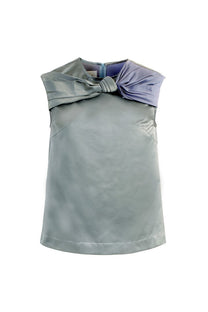 VICKTEERUT Sleeveless Blouse with Drape Detail เสื้อแขนกุด ตกแต่งเดรป