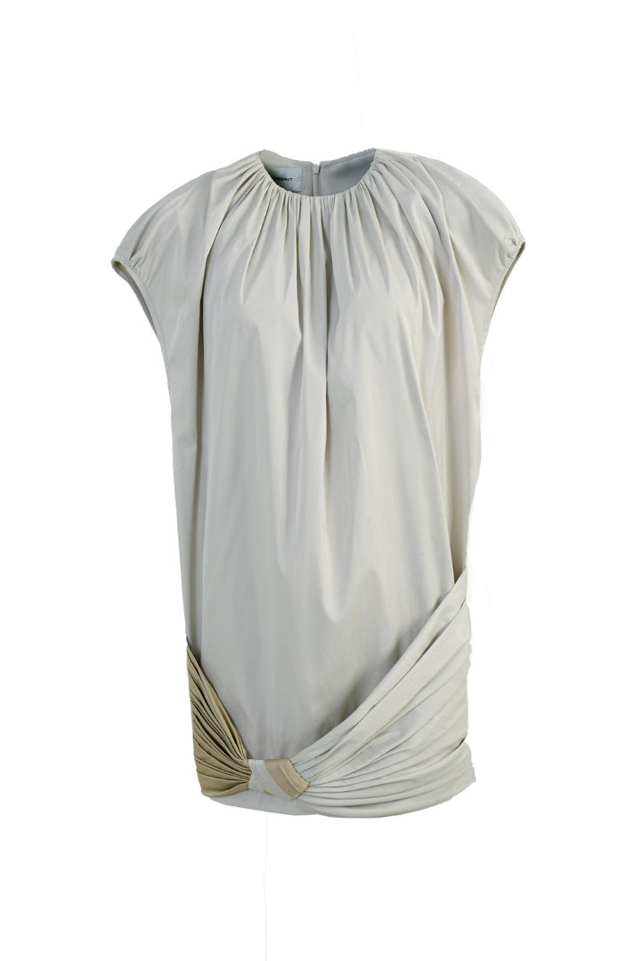 VICKTEERUT Cap Sleeve Mini Dress with Drape Detail เดรสสั้น แขนเต่อ ตกแต่งเดรป