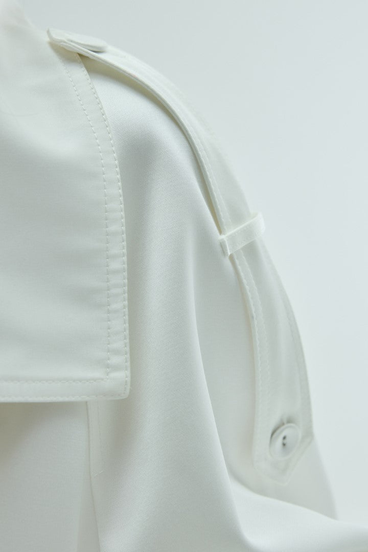 VICKTEERUT Oversized Open-Collar Double-Breasted Jacket เสื้อแจ๊คเก็ต คอแบะ กระดุมสองแถว