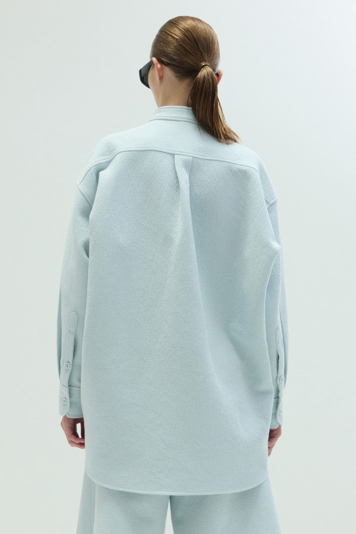 VICKTEERUT Oversized Long Sleeve Blouse with Bow Detail เสื้อแขนยาว ทรงโอเวอร์ไซส์ ตกแต่งโบว์