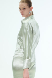 VICKTEERUT Batwing Sleeve Shirt เสื้อเชิ้ต แขนยาว แขนค้างคาว