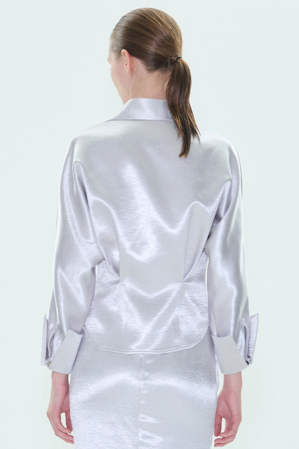 VICKTEERUT Batwing Sleeve Shirt เสื้อเชิ้ต แขนยาว แขนค้างคาว