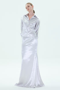 VICKTEERUT Batwing Sleeve Shirt เสื้อเชิ้ต แขนยาว แขนค้างคาว