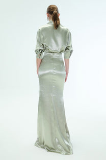 VICKTEERUT Long Mermaid Skirt กระโปรงยาว ทรงเมอร์เมด