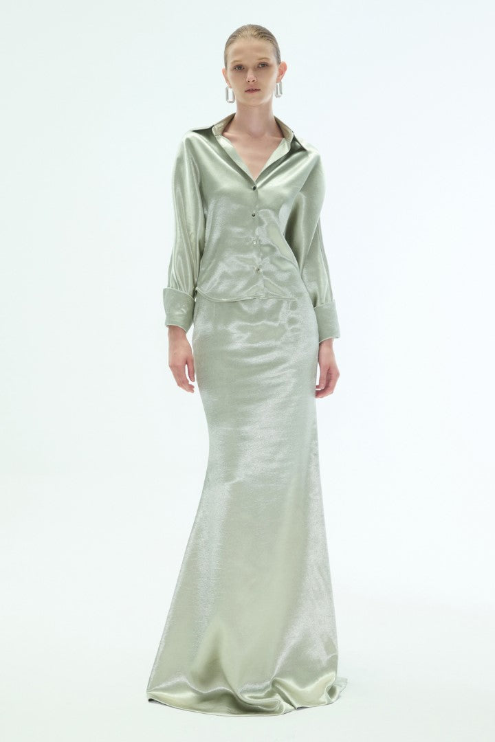 VICKTEERUT Long Mermaid Skirt กระโปรงยาว ทรงเมอร์เมด