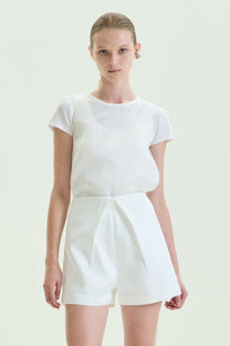 VICKTEERUT Front-Pleated Shorts กางเกงขาสั้น จีบหน้า