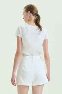 VICKTEERUT Front-Pleated Shorts กางเกงขาสั้น จีบหน้า