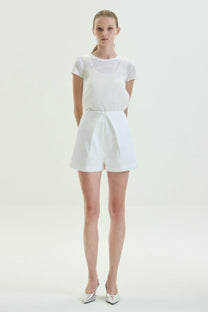 VICKTEERUT Front-Pleated Shorts กางเกงขาสั้น จีบหน้า
