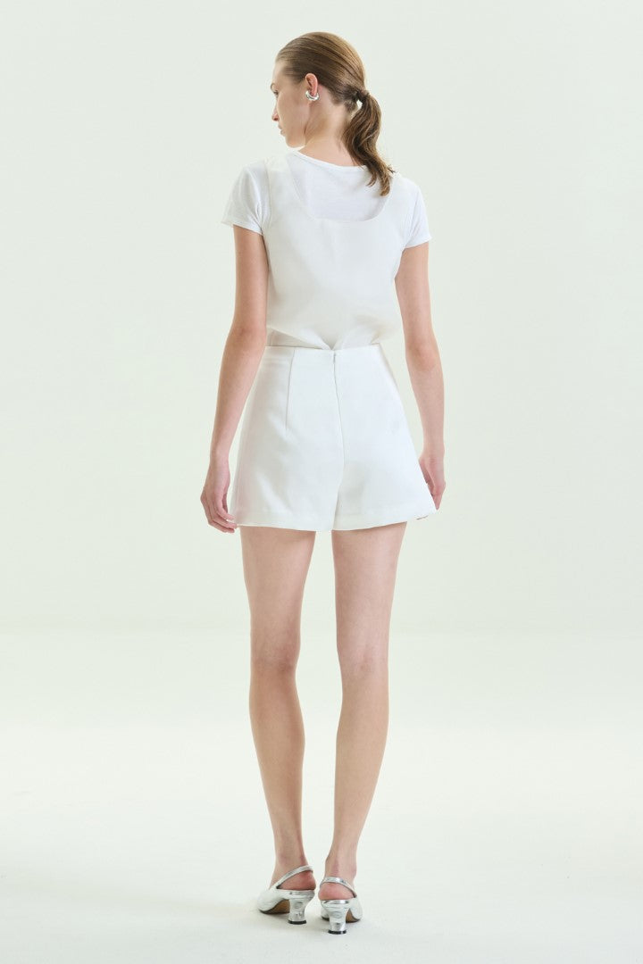 VICKTEERUT Front-Pleated Shorts กางเกงขาสั้น จีบหน้า