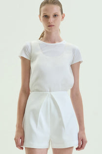 VICKTEERUT Front-Pleated Shorts กางเกงขาสั้น จีบหน้า