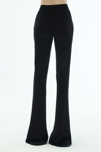 VICKTEERUT Bootcut Trousers with Cut-Out Detail กางเกงขาบาน ตกแต่งดีเทลคัตเอาท์