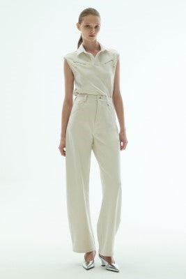 VICKTEERUT Barrel Leg Trousers กางเกงทรงแบร์เรล