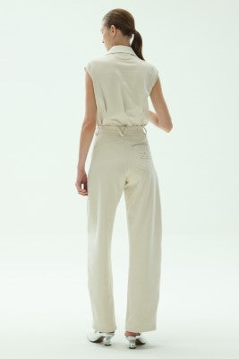 VICKTEERUT Barrel Leg Trousers กางเกงทรงแบร์เรล