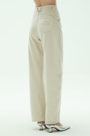 VICKTEERUT Barrel Leg Trousers กางเกงทรงแบร์เรล
