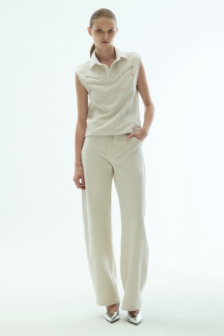 VICKTEERUT Barrel Leg Trousers กางเกงทรงแบร์เรล