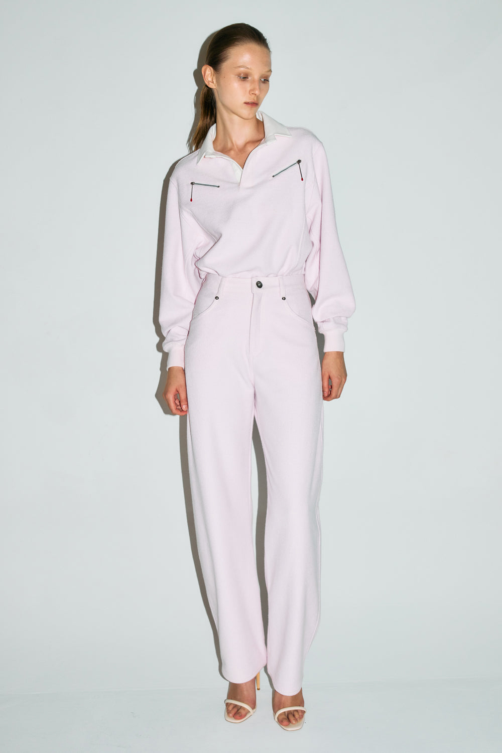 VICKTEERUT Barrel Leg Trousers กางเกงทรงแบร์เรล