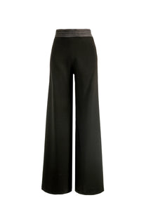 VICKTEERUT Wide Leg Trousers with Tuck Pleat Waistband กางเกงขาบาน ขอบเอวตีเกล็ด