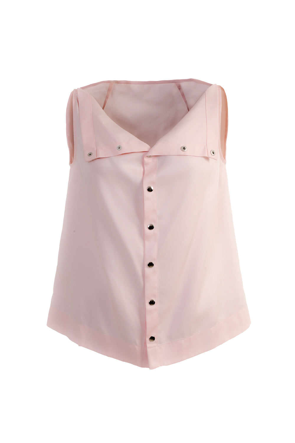 VICKTEERUT Sleeveless Open-Collar Button-Front Blouse เสื้อแขนกุด คอปก กระดุมหน้า