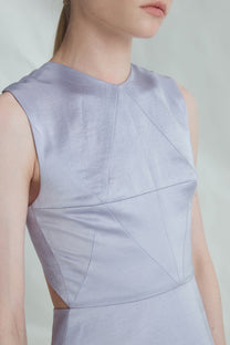 VICKTEERUT Criss-Cross Back Sleeveless Blouse เสื้อแขนกุด สายไขว้หลัง