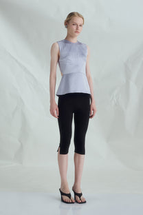 VICKTEERUT Criss-Cross Back Sleeveless Blouse เสื้อแขนกุด สายไขว้หลัง