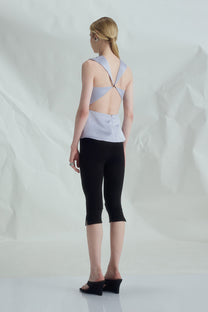 VICKTEERUT Criss-Cross Back Sleeveless Blouse เสื้อแขนกุด สายไขว้หลัง