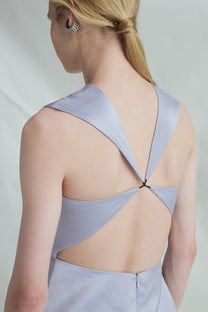 VICKTEERUT Criss-Cross Back Sleeveless Blouse เสื้อแขนกุด สายไขว้หลัง