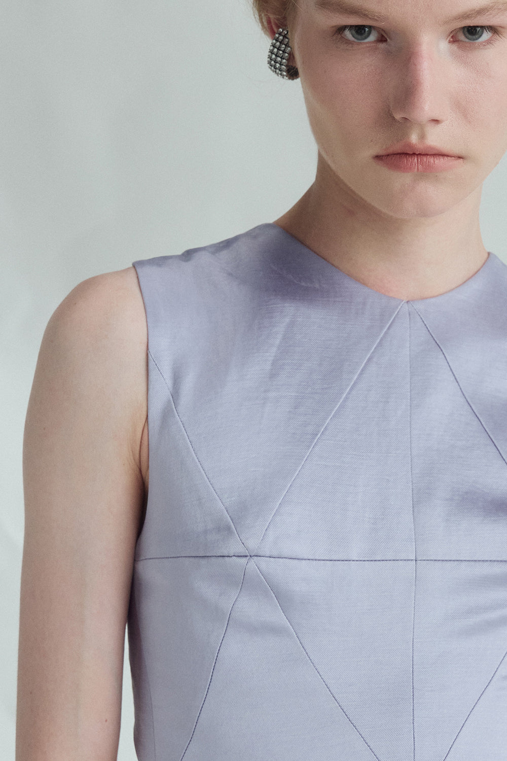 VICKTEERUT Criss-Cross Back Sleeveless Blouse เสื้อแขนกุด สายไขว้หลัง