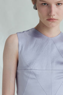 VICKTEERUT Criss-Cross Back Sleeveless Blouse เสื้อแขนกุด สายไขว้หลัง